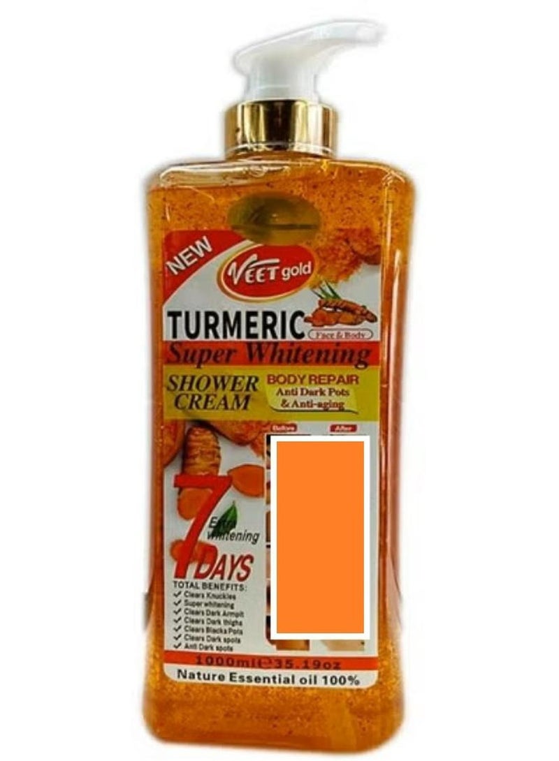 فيت جولد كريم الاستحمام بالكركم للتبييض الفائق 1000 مل