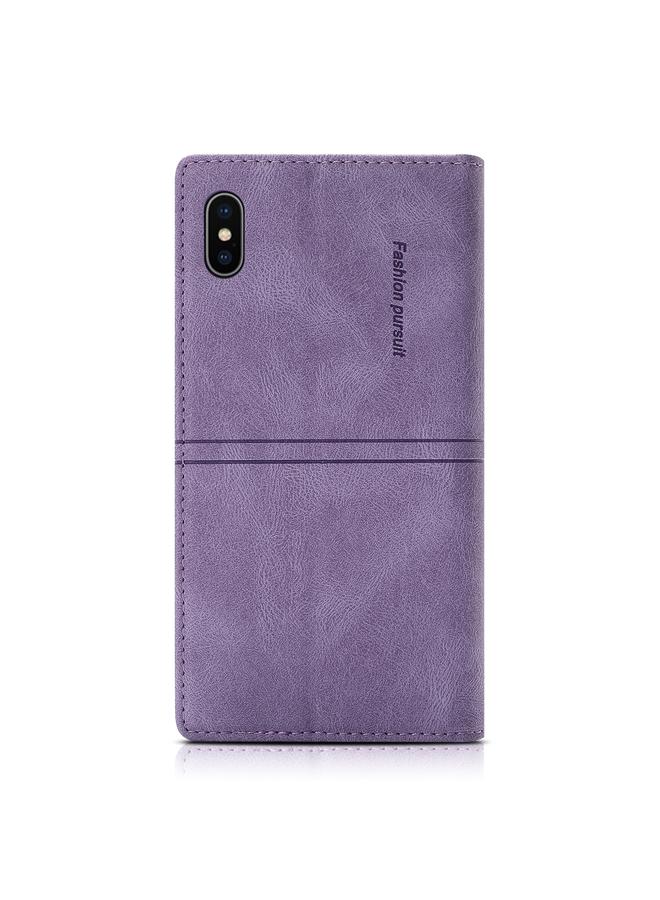 اس-توب جراب لهاتف iPhone XS Max Dream Magnetic Suction Business، جراب جلد PU أفقي قلاب مع حامل وفتحة بطاقة ومحفظة - Image 3