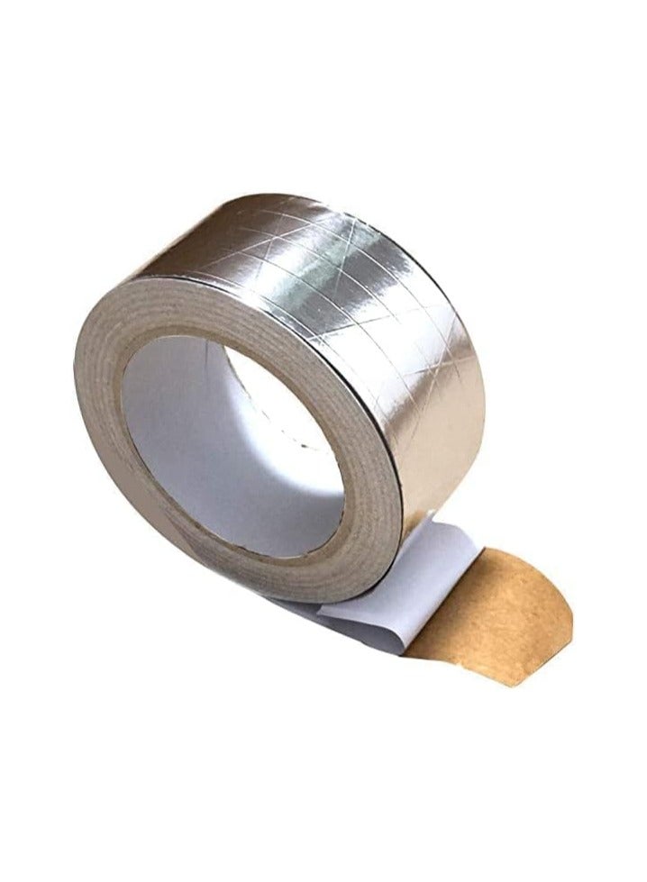 MARKQ FSK Tape [24 Rolls] Aluminum Foil Scrim Kraft [2" x 25 yards] Insulation Jacketing Tape for Insulating, HVAC Repair, Sealing Ducts, Pipework, Window Sill Gap, Roof Leak  - Image 3