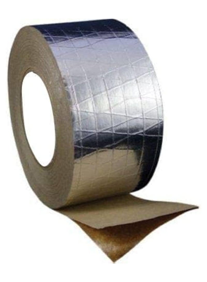 MARKQ FSK Tape [24 Rolls] Aluminum Foil Scrim Kraft [2" x 25 yards] Insulation Jacketing Tape for Insulating, HVAC Repair, Sealing Ducts, Pipework, Window Sill Gap, Roof Leak  - Image 2
