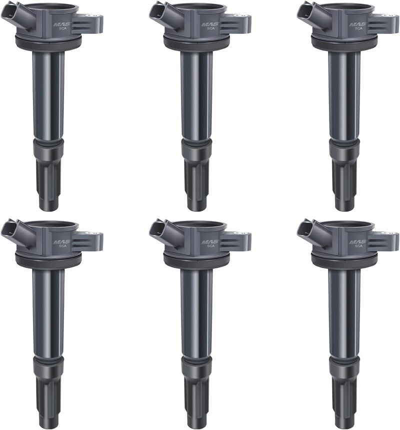 MAS Ignition Coils Set of 6 for Ford Escape, Fusion, Lincoln Zephyr, Mercury Mariner V6 3.0L - Image 1