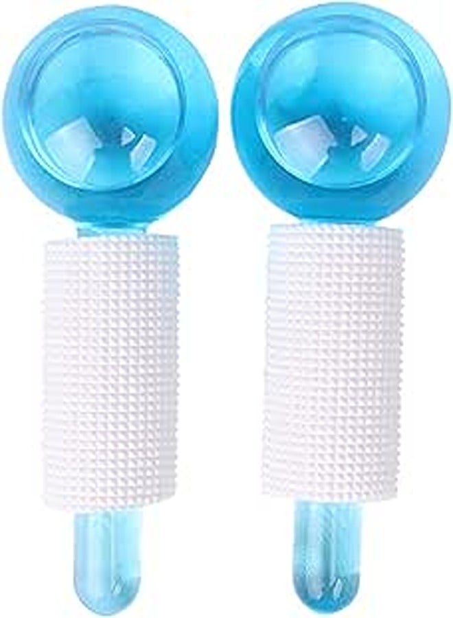 ametoys Crystal Glass Ball Globes Facial Ice Roller Cold Skin Massagers for Redness Soothing Face (2 Pieces)