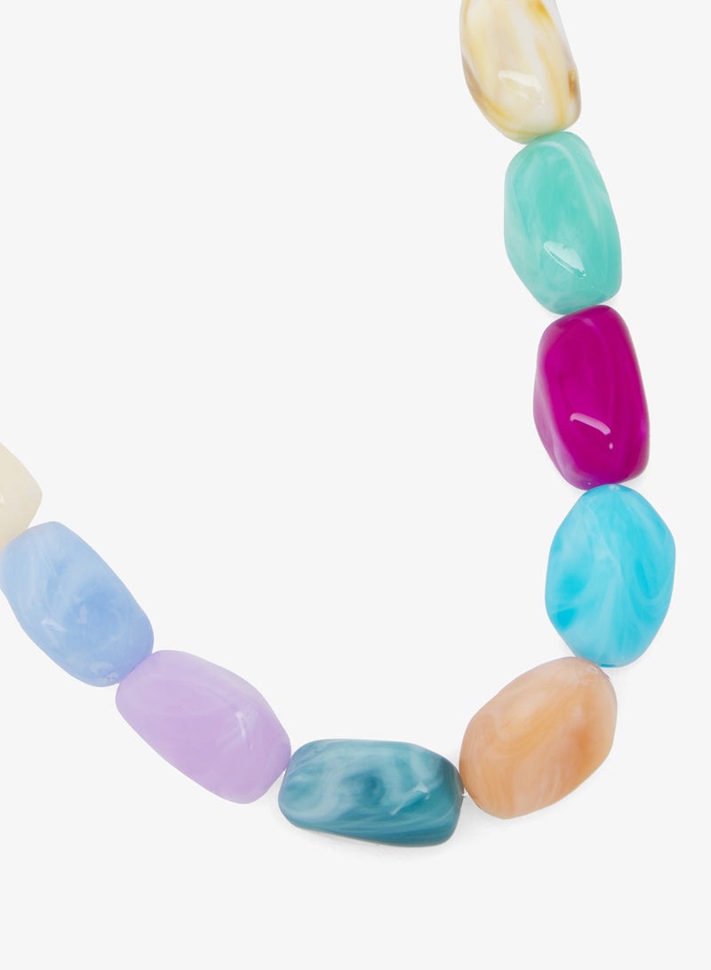 جينجر قلادة بسلسلة متعددة وطبقات من الراتنج - Image 5