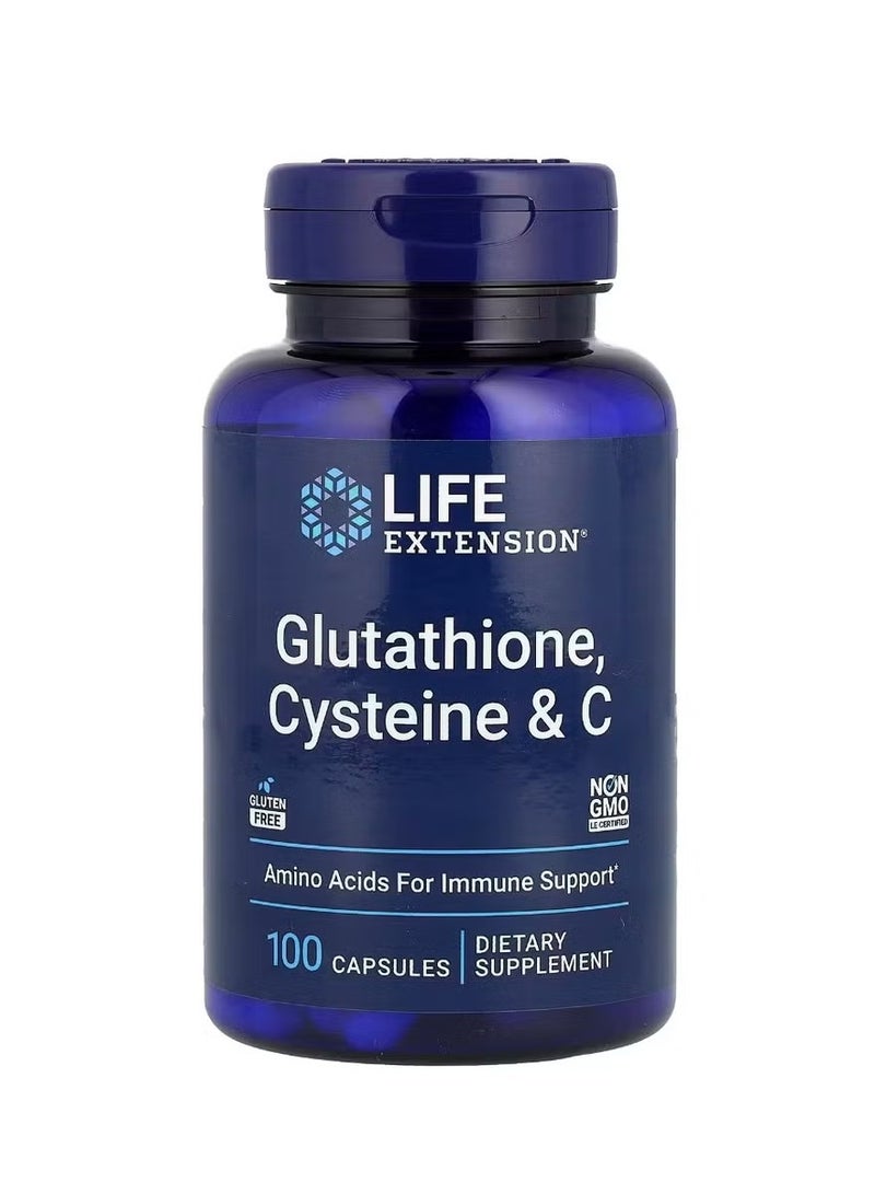 لايف إكستنشن الجلوتاثيون سيستين وفيتامين سي 100 كبسولة - Image 1