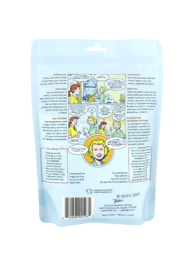 Nellie's Nellie's, Laundry Soda, Fragrance Free, 50 Loads, 1.6 lb (726 g)  - Image 2