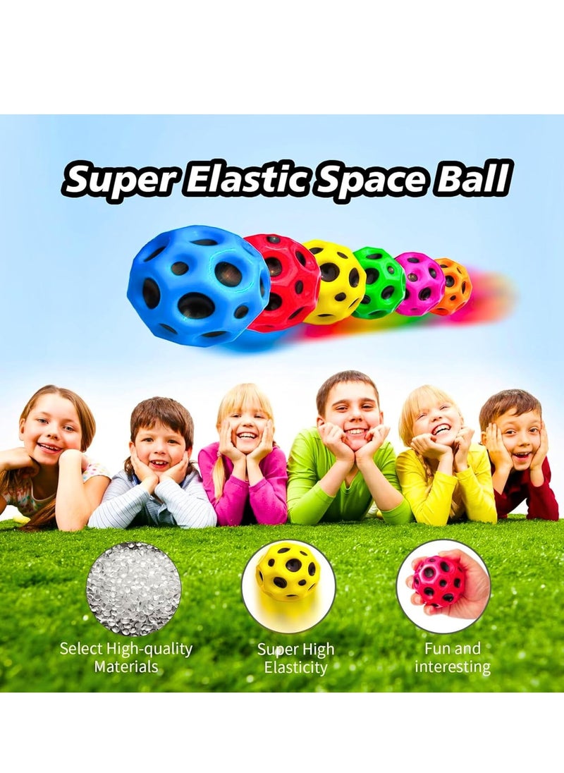 MAGIC VAULT 6pcs Moon Ball, Space Balls, Astro Jump Ball, Ultra High Bouncy Balls,Bouncing Ball Toy, Sounds Meteor Spaceball,Super High Pop Bouncing Space Ball for Improving Hand-Eye Coordination  - Image 2