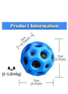 MAGIC VAULT 6pcs Moon Ball, Space Balls, Astro Jump Ball, Ultra High Bouncy Balls,Bouncing Ball Toy, Sounds Meteor Spaceball,Super High Pop Bouncing Space Ball for Improving Hand-Eye Coordination  - Image 5