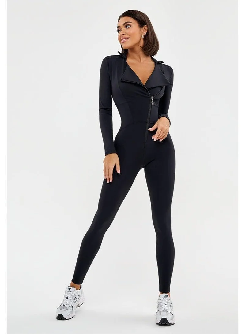 Bona Fide Harley’s Queen Black Harley Queen Tummy Control Gym Jumpsuit for Women for Women | Best Price UAE