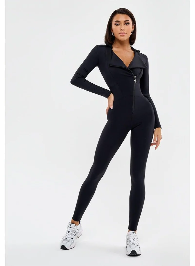 Bona Fide Harley’s Queen Black Harley Queen Tummy Control Gym Jumpsuit for Women for Women | Best Price UAE