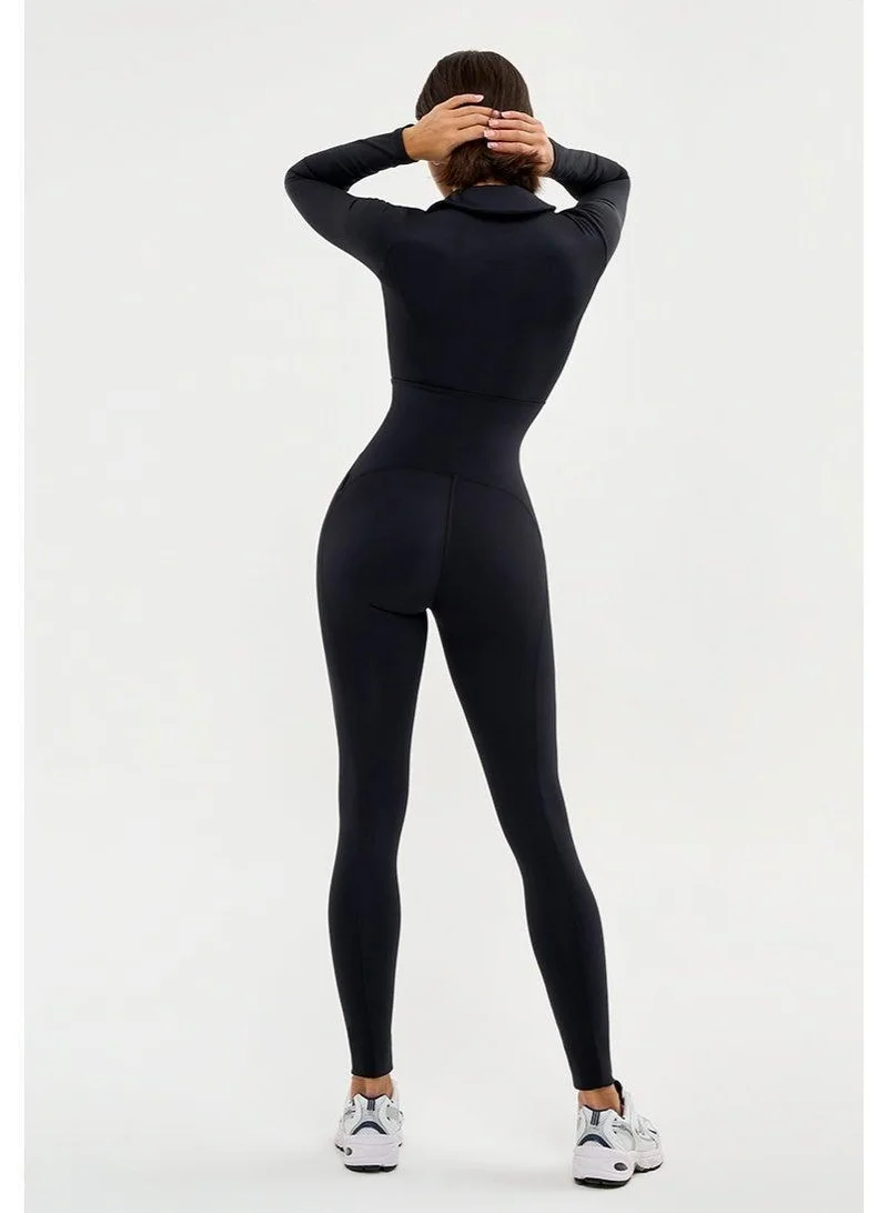 Bona Fide Harley’s Queen Black Harley Queen Tummy Control Gym Jumpsuit for Women for Women | Best Price UAE