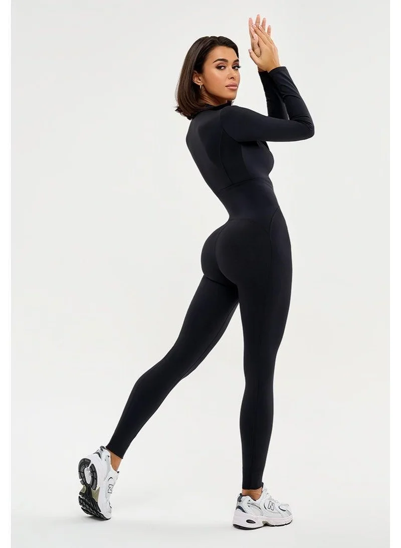 Bona Fide Harley’s Queen Black Harley Queen Tummy Control Gym Jumpsuit for Women for Women | Best Price UAE