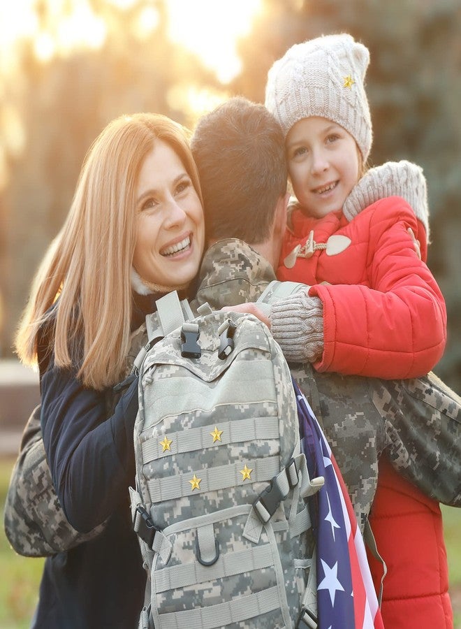 Juinte 30 Pieces Star Badge Lapel Pin 0.78 Inch for 4th of July Memorial Labor Day Independence Veterans Day Theme Party Costume Decoration(Gold) - Image 5