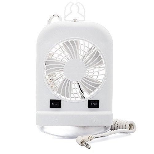 Lumitronics RV Portable 12V LED Interior Bunk Light and 2-Speed Personal Fan Combo, Quiet Motor, Reading Light with Extendable 8-Foot Cord - On/Off Switch, Mounting Brackets Included - Image 5