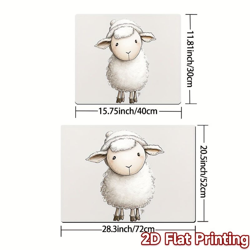 2D Flat Printing Stove Top Protector 30x40cm Fluffy Sheep Decorative Mat for Most Stoves - Image 3
