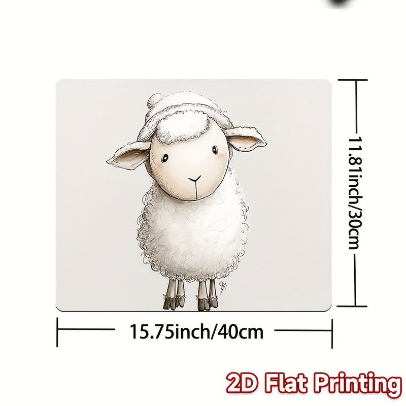 2D Flat Printing Stove Top Protector 30x40cm Fluffy Sheep Decorative Mat for Most Stoves - Image 2