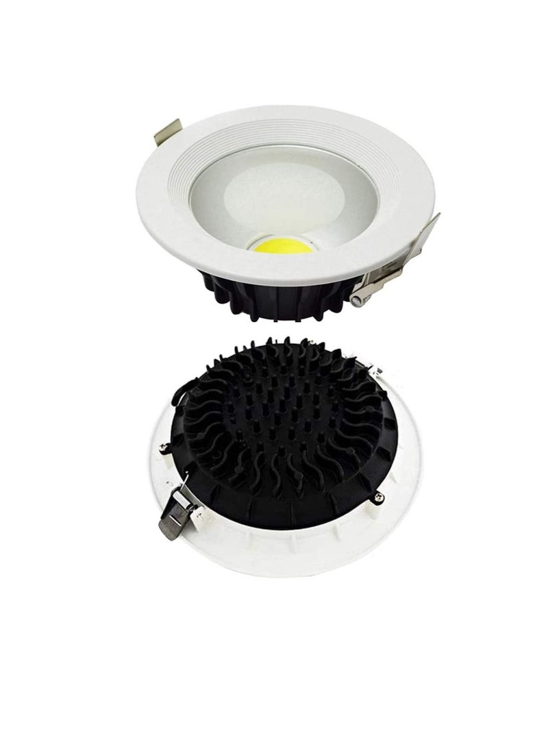 RR RR Lighting LED Ceiling Down Lights COB Concealed, 230VAC Indoor Round Energy Saving 80 Lumen/per Watts, Soft Light with No UV | Suitable for Home Dining, Living, Office (Daylight 6500K - 30W)  - Image 1