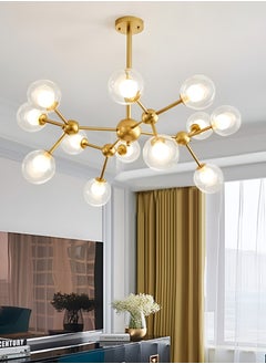 Target Modern Gold Sputnik Chandelier Modern Ceiling Lighting 12 Lights for Living Room Bedroom  - Image 4
