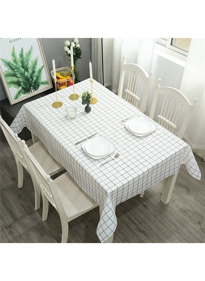 yongsheng Anti-Scalding Kitchen Dinning Table Cloth 137*90cm, Table Cloth Plastic Tablecloths for Kitchen Dining Table Wipeable Waterproof Tablecloth for Rectangle Table  - Image 2