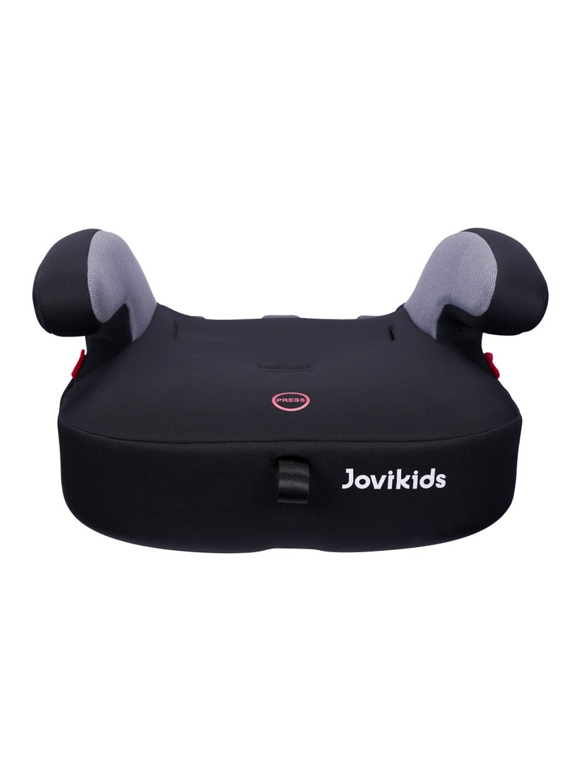 Jovikids - Tammy Car Seat With 3 Point Seat Belt (Group 1/2/3, 9M-12Y), Covertable Highback Booster Seat for Kids, Adjustable Headrest and Width, Convenient for Everyday Use and Travel, ECE R44, Grey - Image 1