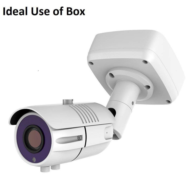 Bectro صندوق تقاطع مربع PVC 4x4 بوصة لكاميرات CCTV (عبوة من 2) - Image 2