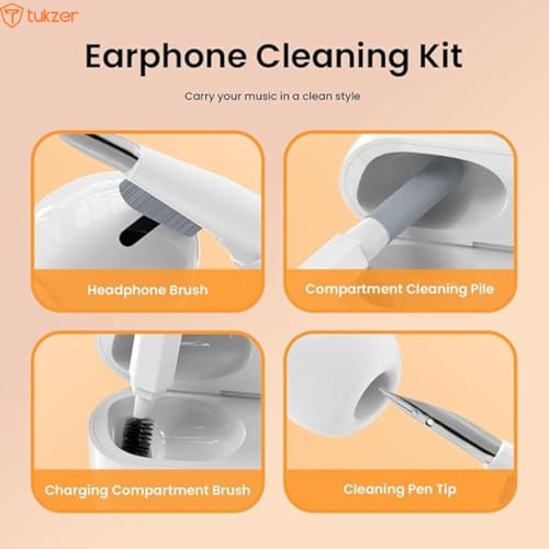 Tukzer Multifunctional 21 in 1 Electronic Gadget Cleaning Kit, Air Blower, 2.5ml Mist Spray, Key Puller, Long Brushes for Smartphones, Laptops, Tablet, MacBook, iPad, Keyboard, DSLR Camera Lens - Image 2