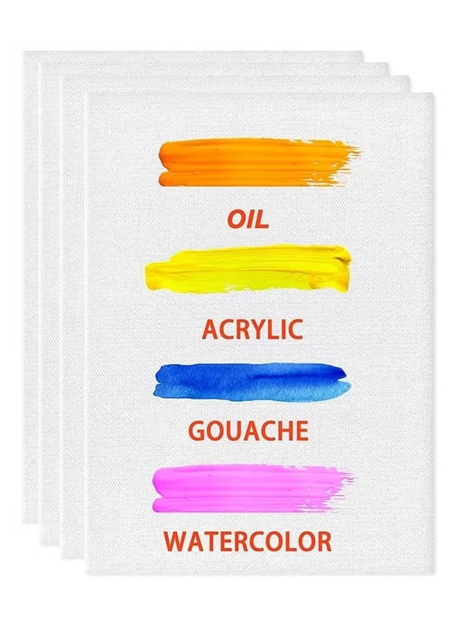 Blank Art Canvas, Pre-Stretched Canvas (20x30cm), Art Canvas, 100% Cotton for Acrylic Painting, Oil Painting and Wet Art Media, Canvas, 1 Piece