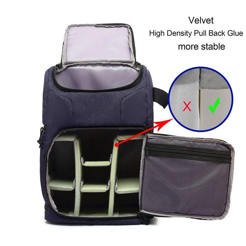 Slr Camera Bag, Professional-Grade Outdoor Pography Camera Backpack, Large Capacity, Multi-Functional, Lightweight, Water-Repellent - Image 3