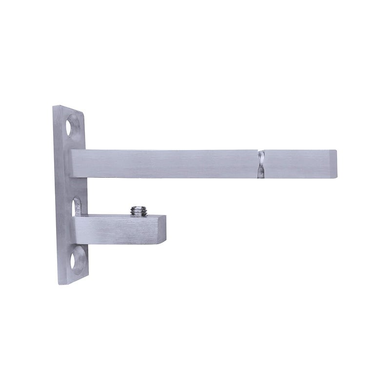 Atlantic F Type Glass Shelf Bracket 4 inch Stainless Steel Silver Matt Finish Adjustable 681012 mm Pack of 12 Piece - Image 2