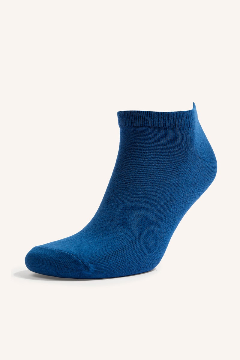 DeFacto Blue Man Man Textured Cotton 5 Piece Socks Casual - Image 2