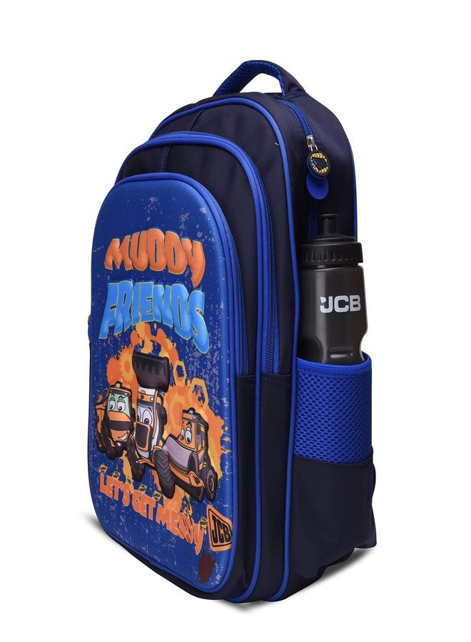 JCB Muddy Character Backpack for Men and Women - Casual, Printed, Water-Resistant Bag - Ideal for Office, College, Travel - Stylish Laptop Backpack with Padded Backing and Shoulder Straps, Blue - 16In - Image 2