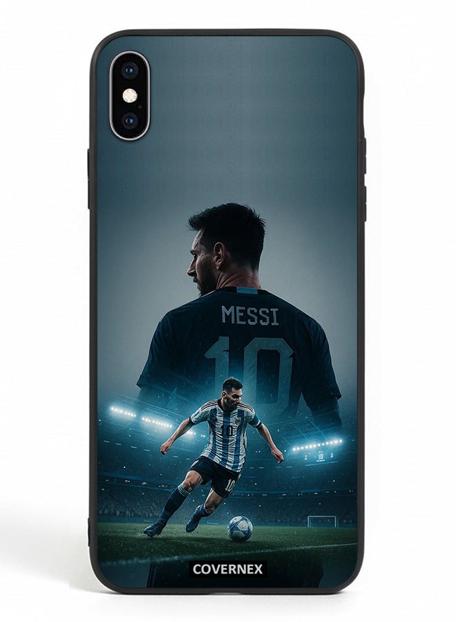 Covernex Apple iPhone Xs Max Protective Case Cover Printed Featuring Liomel Messi Action Montage Tribute - Image 2