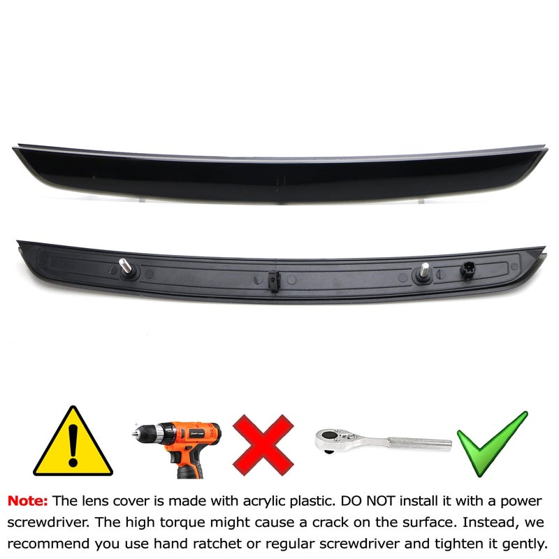 iJDMTOY iJDMTOY OEM-Spec Smoked Lens Full LED Trunk Lid Third Brake Light Bar Assembly Compatible With 2008-2015 Audi TT Coupe ONLY - Image 2