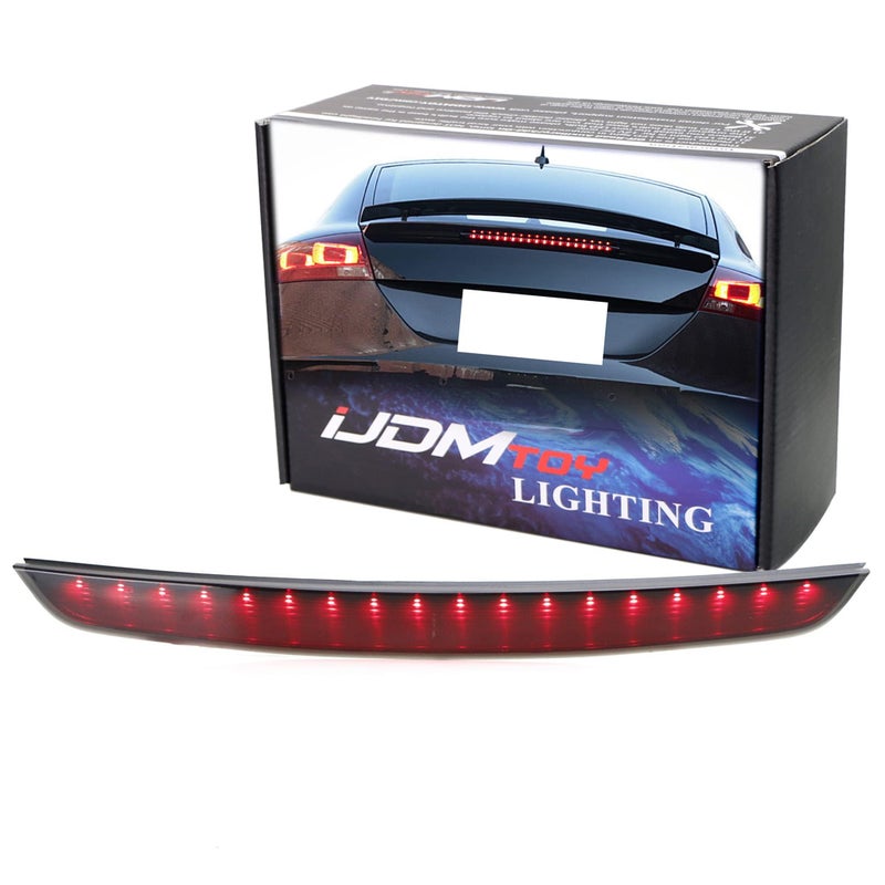 iJDMTOY iJDMTOY OEM-Spec Smoked Lens Full LED Trunk Lid Third Brake Light Bar Assembly Compatible With 2008-2015 Audi TT Coupe ONLY - Image 1