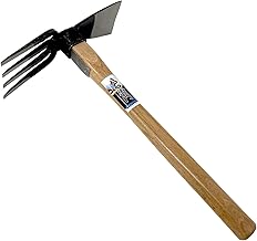 HACHIEMON HACHIEMON Japanese Craftsmanship Garden Hand Tool Hoe and Cultivator Hand Tiller - Sturdy and Sharp  - Image 1