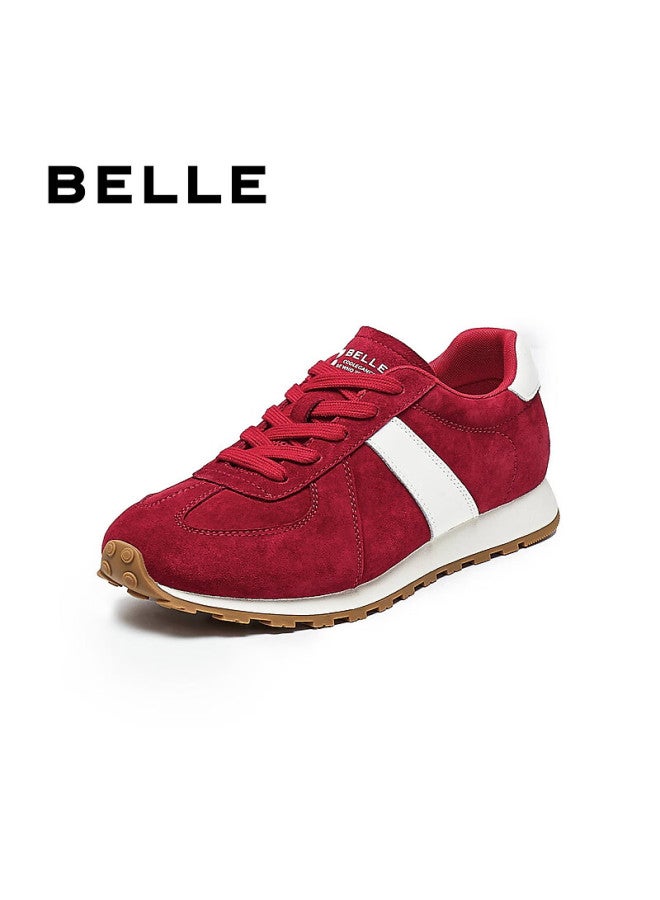 Belle Light Oxygen Forrest Gump Training Shoes For Women Students, Autumn New Style Lightweight Heightening Casual Shoes B2660cm5, Rouge Red, Size 36 - Image 1