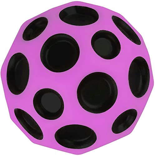 Waboba Moon Ball Bounces Out of This World Original Patented Design Craters Make Pop Sounds Easy to Grip Color Pink - Image 3
