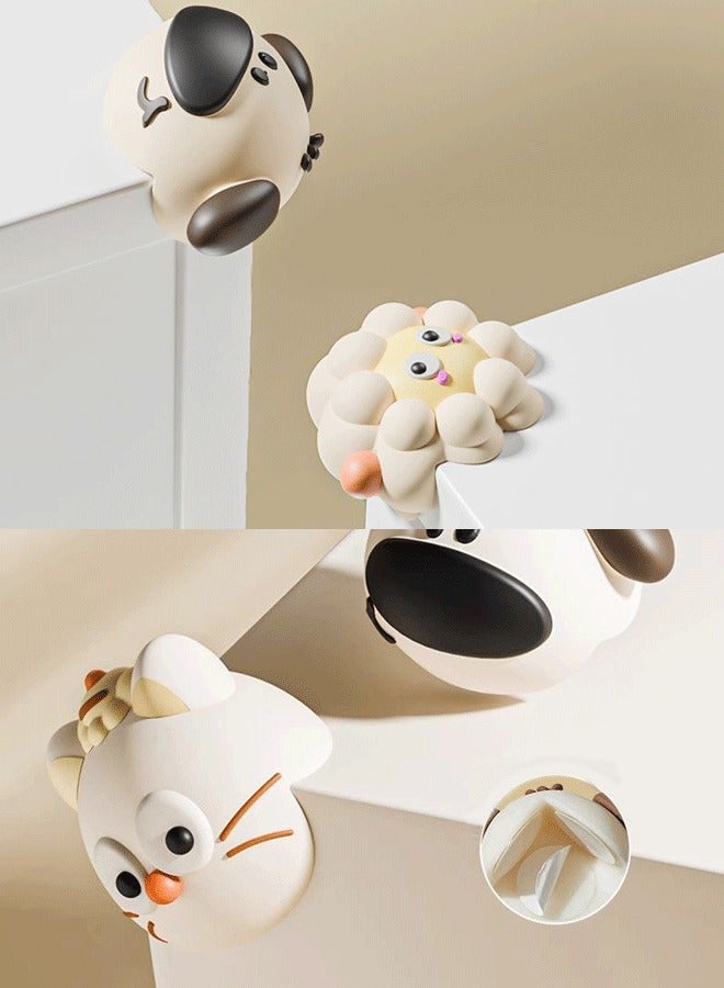 4PCs Cat-Shaped Baby Safety Corner Guards - Silicone Baby Proofing Corner Protectors with Self-Adhesive Tape, Child Safety Edge Cushion for Furniture Sharp Edges - Image 3