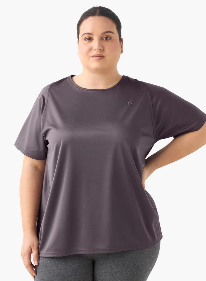 ADOT by Splash Layer Detail T-shirt with Round Neck and Short Sleeves