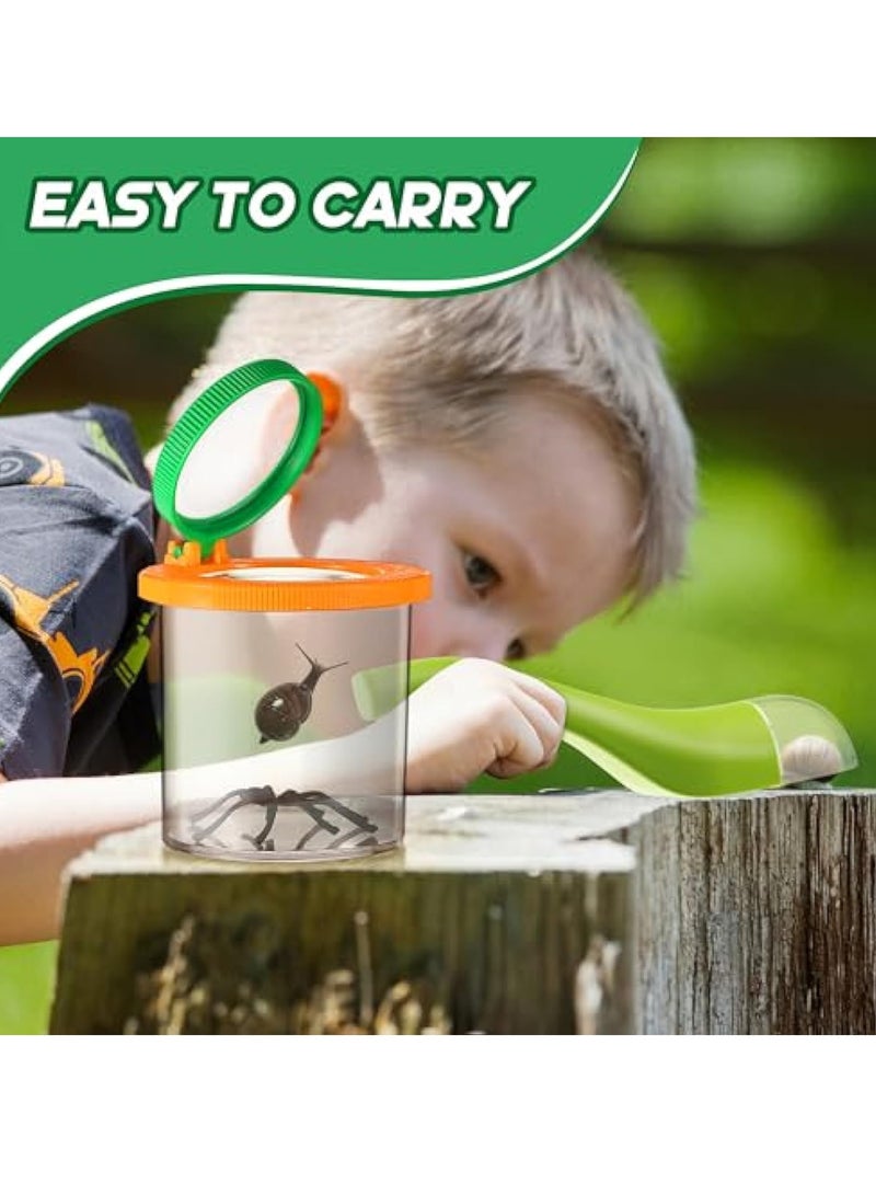 SOLARAE 1 Pack Insect Bug Catcher with Magnifying Insect Bug Box, Kids Bug Catching Kit, Contactless Quick Release Insects Catching Tool, for Home Boy Girl Viewing Insects Nature Explore - Image 2