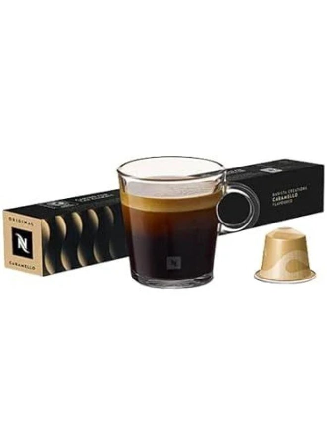 Nespresso Caramello Barista Creations Roasted Coffee Capsules, Original Line - 10 capsules - Image 1