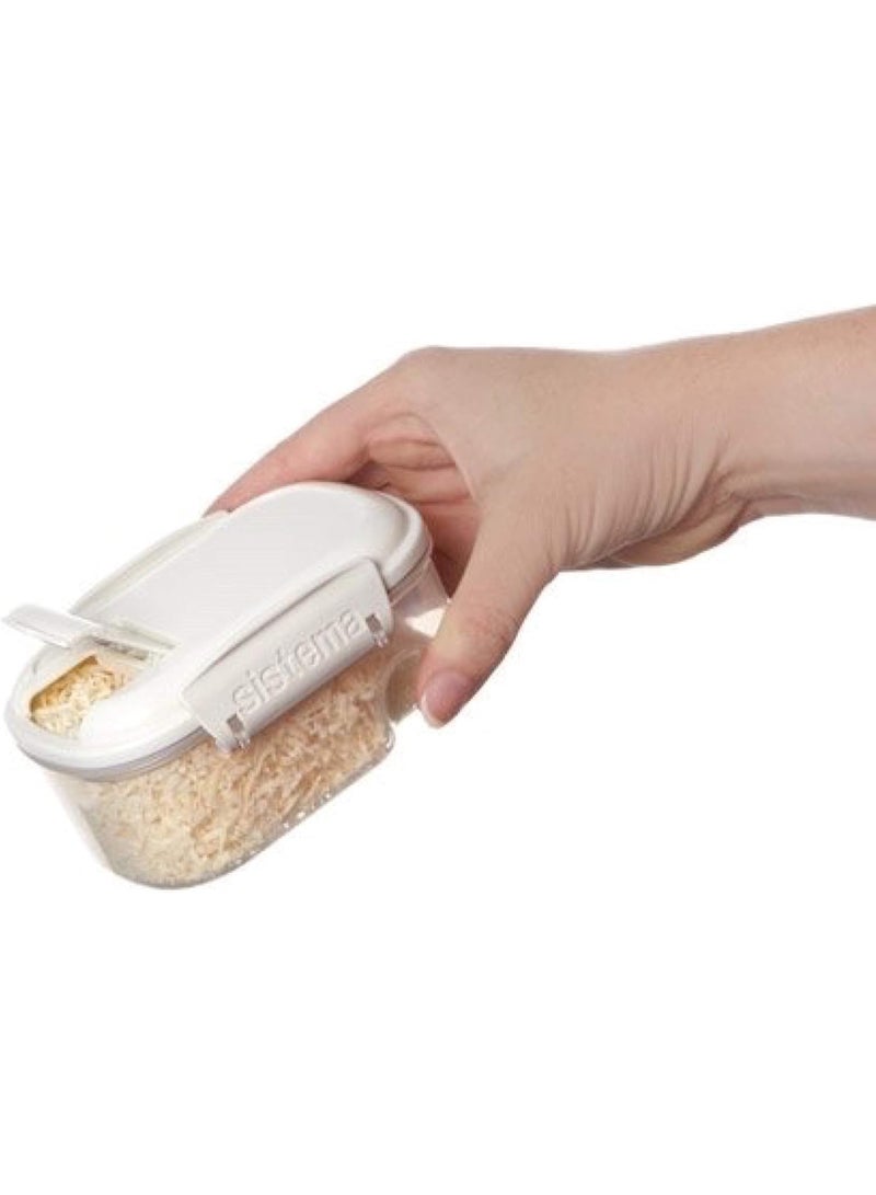 Sistema Bake It Collection 3 Pack Stack & Pour, Plastic, Clear/White - Image 4