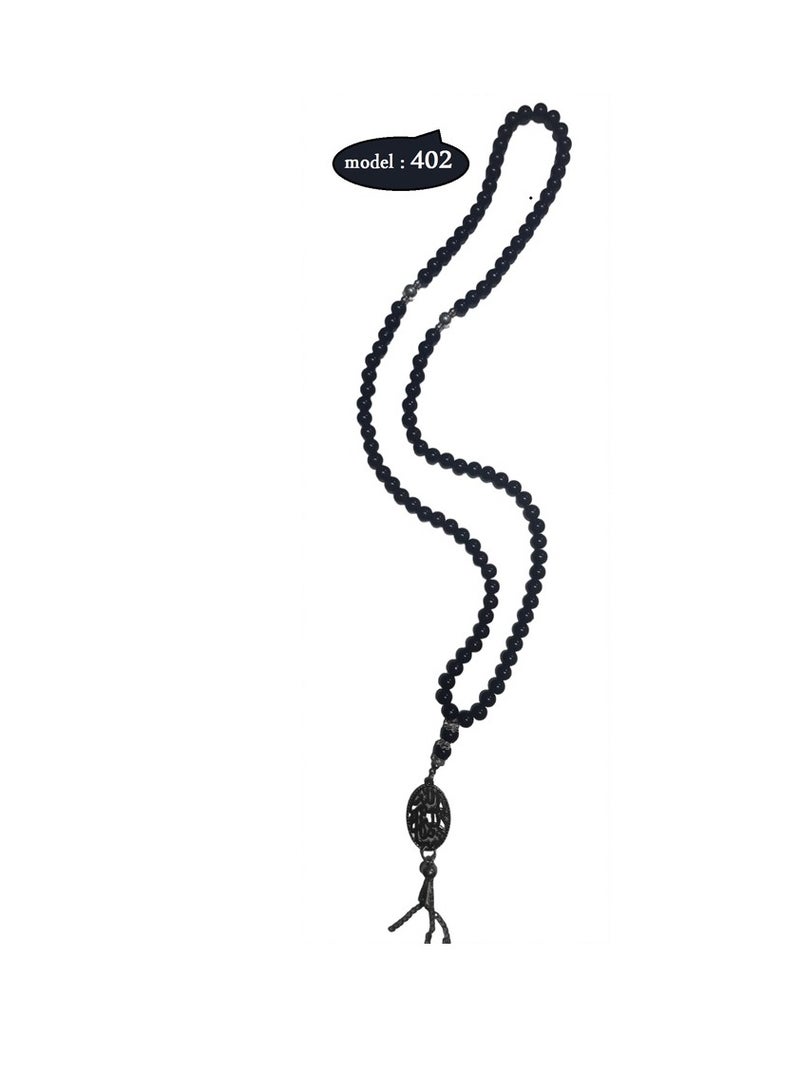 Rosary beads for praise, code 402, black color - Image 1