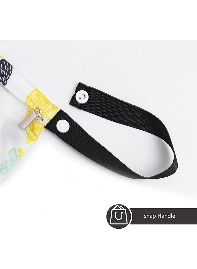 Excefore Waterproof Wet Bag Baby Diaper Wet Dry Bag 3Pcs Reusable Waterproof Wet Bag With Two Pockets For Breast Pump Parts Wet Bag For Swimsuit Waterproof Bags For Swimming - Image 4