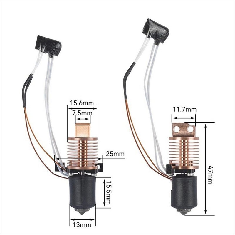 Extrusion Head For Bambu Lab P1P P1S Upgraded Hotend - Image 5