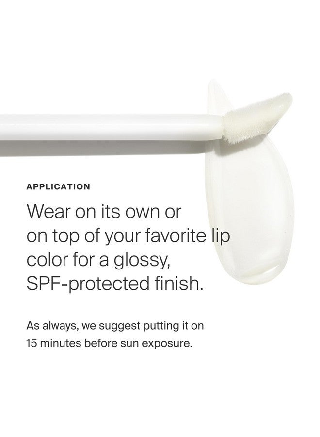 Supergoop! Lipscreen Shine SPF 40, 0.34 fl oz - Water-Resistant Clear Lip Gloss - Broad Spectrum SPF Lip Balm with Grape Seed Extract, Sunflower Seed Oil & Kelp Extract - Non-Sticky Formula - Image 4