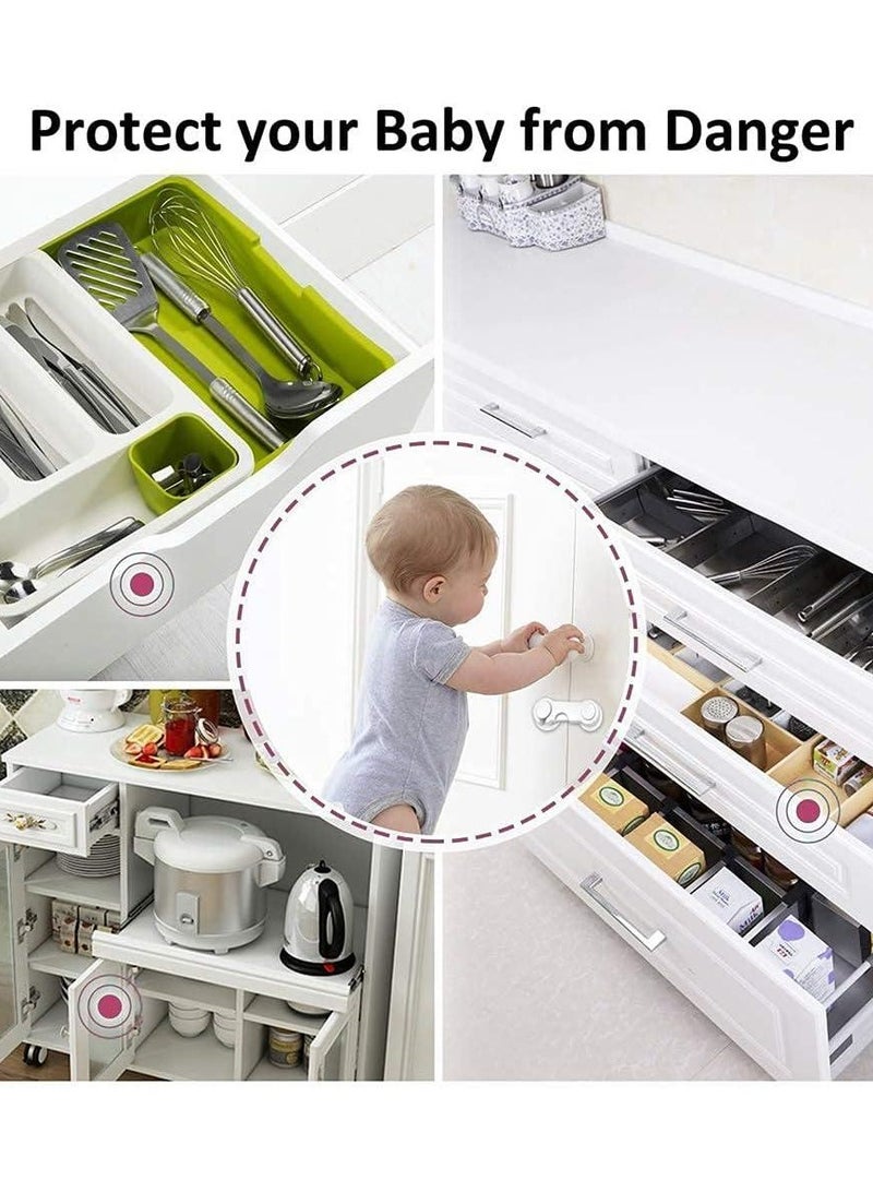 مجموعة أقفال للخزائن والأدراج لحماية الأطفال. استخدام آمن وعملي للأطفال. سهلة التركيب والتفكيك - Image 5