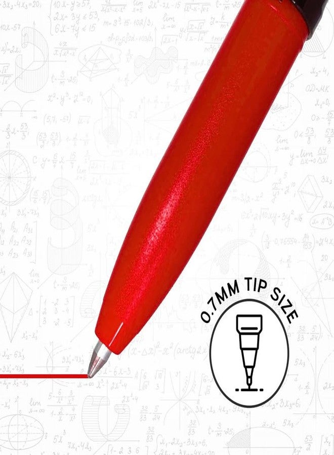 Pentonic EVO 0.7 mm Gel Pen | Red Ink,Pack of 5 - Image 3