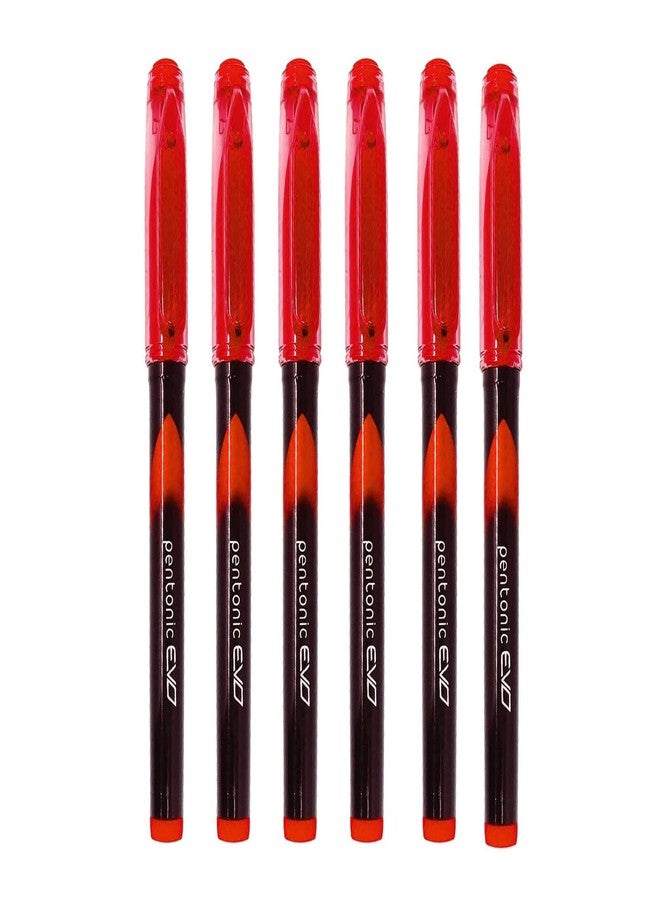 Pentonic EVO 0.7 mm Gel Pen | Red Ink,Pack of 5 - Image 1