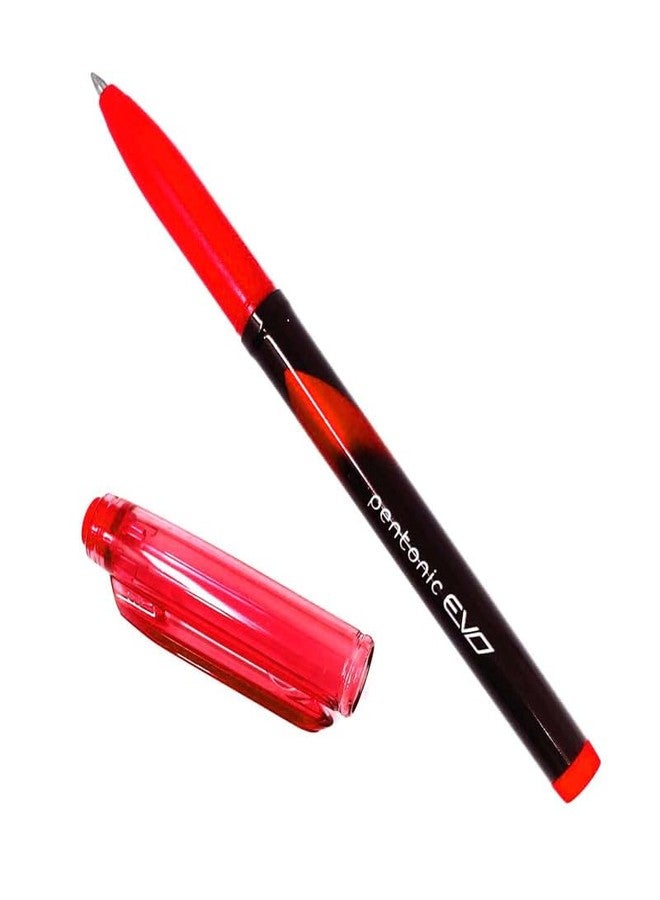 Pentonic EVO 0.7 mm Gel Pen | Red Ink,Pack of 5 - Image 2