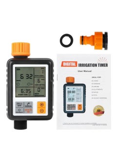 NIBEMINENT Automatic Digital Irrigation System Timer Black/Orange  - Image 1